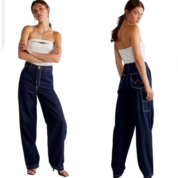 Wrangler Womens Casey Jones Utility Carpenter Barrel 652 High Rise Jean Size 35 - Picture 1 of 16